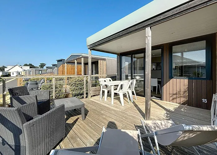 Mobil-home Grand Confort A 200m Plage, Avec Piscine, Terrasse, Wifi Inclus - 4 Pers. - Fr-1-361a-37 別荘 ジュルヴィル・レ・パン